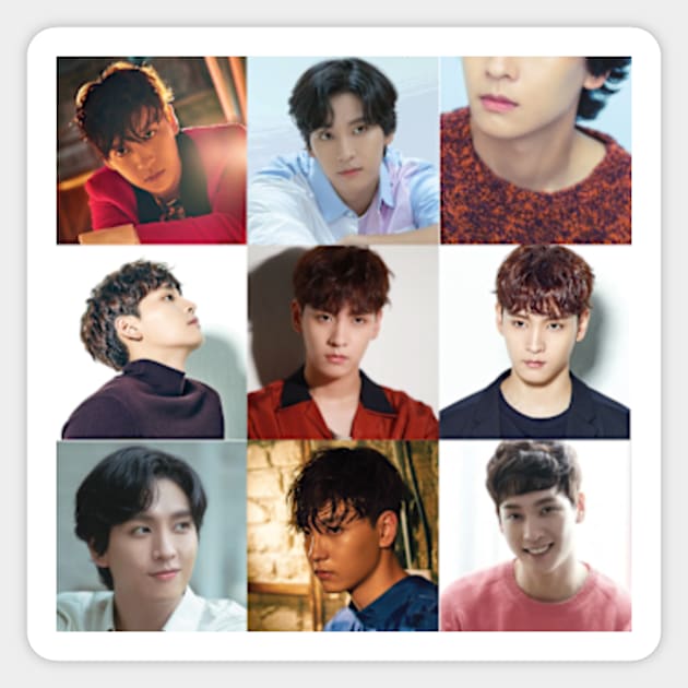 Choi tae joon collage Sticker by Athira-A